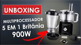 Multiprocessador All In One 900W Britânia BMP900P  Unboxing e Primeiras impressões [upl. by Henley]