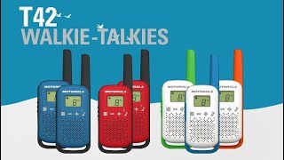 TALKABOUT T42 WalkieTalkie Overview [upl. by Loar]