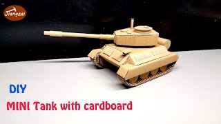 How to make Tank with cardboard  DIY Cardboard crafts [upl. by Mutz]