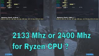 2400Mhz vs 2133 Mhz RAM  Which is worth for ryzen [upl. by Vick]