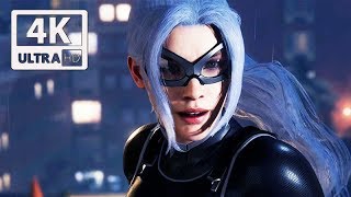 SPIDERMAN PS4 All Black Cat Scenes The Heist DLC 4K Ultra HD [upl. by Eillil]