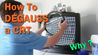 Degaussing a CRT how and why [upl. by Aydne795]