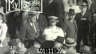 1935 President Roosevelt Welcomes Admiral Byrd After Two Year Expedition in quotLittle Americaquot [upl. by Stutzman794]