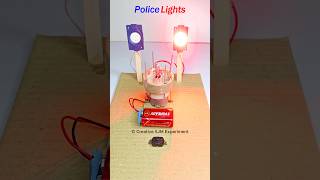 Police Lights • Dc Motor  dcmotor tech youtubeshorts dcmotorproject [upl. by Euseibbob583]