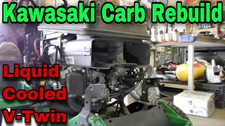 How To Rebuild The Carburetor On A Kawasaki Liquid Cooled VTwin OHV FD611V Engine With Taryl [upl. by Uela]