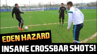 Eden Hazard Spectacular Crossbar Shot PFA Player of the Year 2015 [upl. by Slohcin386]