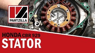 Honda CBR Stator Replacement  Honda CBR929  Partzillacom [upl. by Eimmelc70]