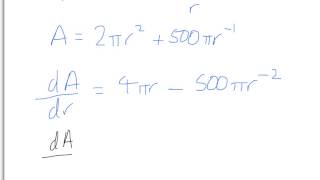 Applying differentiation to real life problems [upl. by Leong]