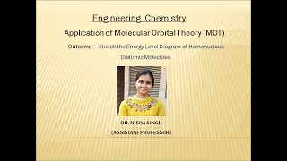 Application of MOT to Homonuclear Diatomic Molecules Part 2 By Dr Nisha Singh [upl. by Magan]