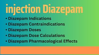 injection Diazepam  Diazepam Injection  Dose Calculations  injection Valium [upl. by Robinson]