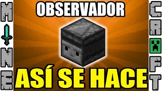 COMO HACER EL OBSERVADOR EN MINECRAFT [upl. by Ricki4]