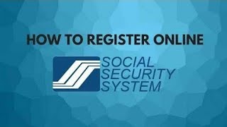 How to Register Online SSS Account [upl. by Brita]