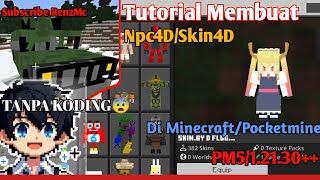 Tutorial Membuat Npc4DSkin4D Di PocketmineMinecraft PM512130  MINECRAFT 5D SKIN MOD renzyt [upl. by Asher784]