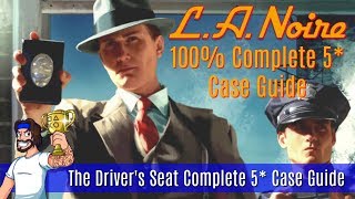 LA Noire  The Drivers Seat  Five Star Case Walkthrough  LA Noire Platinum Trophy Guide [upl. by Artnoed]