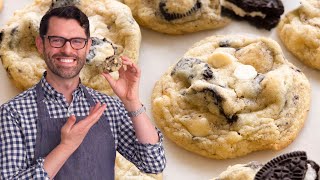 The BEST Cookies and Cream Cookies Recipe  Preppy Kitchen [upl. by Christi387]