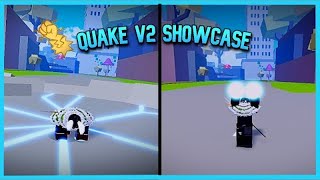 Quake Awakening  V2  Showcase  Blox Fruits [upl. by Wall]