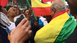 Ethiopians warmly welcomed Yared Tibebu at Bole International Airport in Addis Ababa [upl. by Elakram]