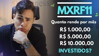 MXRF11 VALE A PENA  Quanto tenho investido nesse fundo [upl. by Anhcar]