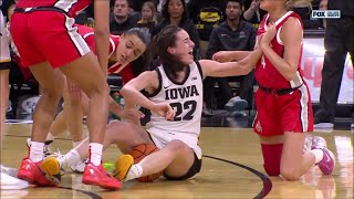 😬 Caitlin Clark HEATED After Jacy Sheldon Reaches Around Her BackNeck  6 Iowa vs 2 Ohio State [upl. by Sax816]