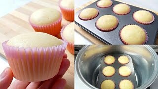 Vanilla Cupcake Recipe Without Oven  Classic Cupcakes  Easy Cupcake Recipe No Bake No Oven [upl. by Alrahs]