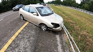 Code 3 Crash Car in the Cables [upl. by Eidnak838]