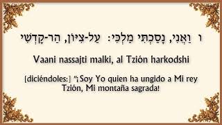 SALMO 2 ESPAÑOL HEBREO TEHILIM PEREK BET [upl. by Sheeree]