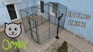 ENCLOS EXTERIEUR POUR CHATS OMLET Montage [upl. by Sivrup]