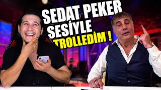 SEDAT PEKER SESİYLE TAKLİTÇİSİNİ TROLLEDİM [upl. by Eenot708]