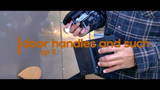 EP 3 Tired Of Getting Locked In  Cargo Trailer RV Handle Install [upl. by Rebmyt]