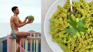 Full Day Of Eating  Grocery Shopping amp Chill  Creamy Coconut Pasta Recipe [upl. by Morice]