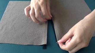 Cómo coser una cremallera a mano How to sew a zipper by hand [upl. by Angelis]