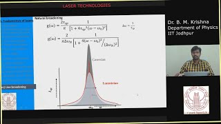 Laser TechnologiesLecture 21 2020 Line broadening Mechanisms cont Collision broadening [upl. by Atazroglam]