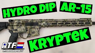 Hydro Dip AR 15  Kryptek Camo  ATF Hydrographics [upl. by Libbi]