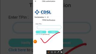 Error of tpin Authorization by CDSL zerodha [upl. by Scharf578]