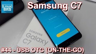 SAMSUNG GALAXY C7  USB OTG ONTHEGO [upl. by Netsirhc]