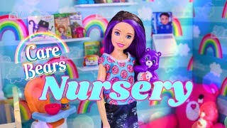 DIY  How to Make Care Bears Nursery Doll Room  Crib  Mini Figures  Custom Rug amp More [upl. by Roselane559]