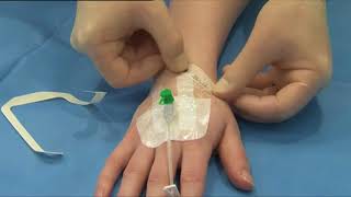 How to Apply and Remove the 3M™ Tegaderm™ Transparent I V Dressing [upl. by Josepha]