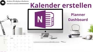 Planner Dashboard OneNote Kalender erstellen 📚  OneNote Tutorial [upl. by Isdnyl]