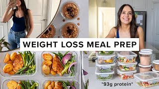 1 hour weight loss meal prep  93g protein per day  super easy [upl. by Burger]