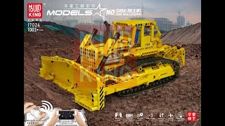 Mould King 17024 Building Instructions PDF Manual free download RC D8K BULLDOZER with 1003 pieces [upl. by Lacagnia]