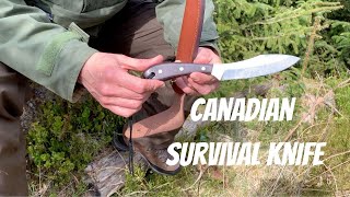 Grohmann 4 Canadian Survival Knife for Bushcraft and Camping [upl. by Abner18]