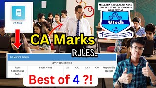 ✅ MAKAUT CA Marks Best of 4 ⁉️ Official Rules 😲 MAKAUT CA Internal Marks Calculation 🔥 [upl. by Amye]