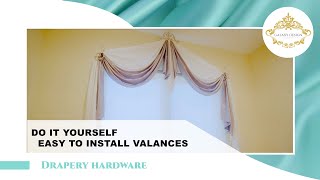 Valances for Windows  DIY swag curtains 249 [upl. by Ennoitna859]