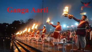 Ganga aarti at Triveni Ghat Rishikesh Haridwar [upl. by Reivilo]