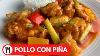 🇵🇪 POLLO CON PIÑA ESTILO CHINO  RECETA PERUANA [upl. by Esinrahs]