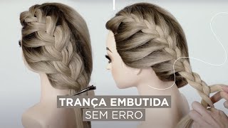 Como Fazer Trança Raiz Simples Passo a Passo  Penteado Fácil [upl. by Burget]