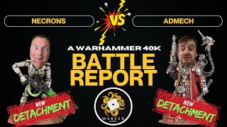 Necrons VS Admech A Warped Ones Battle Report [upl. by Alliuqaj]