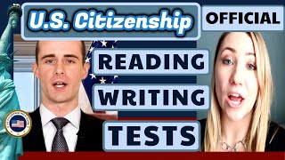 US Citizenship Official Reading and Writing Tests 2022 History Government Civics Exams Interview [upl. by Clementas]