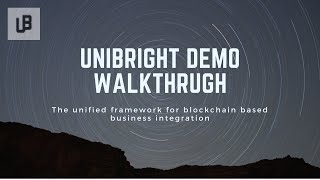 Unibright  Demo walkthrough [upl. by Nathanael106]