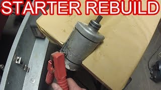 How to  Starter motor Rebuild [upl. by Wehhtam147]